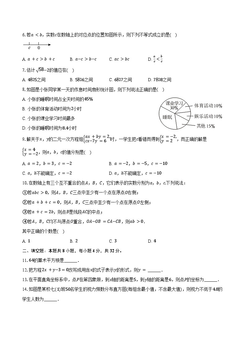 2023-2024学年重庆市潼南区七年级（下）期末数学试卷（含答案）02