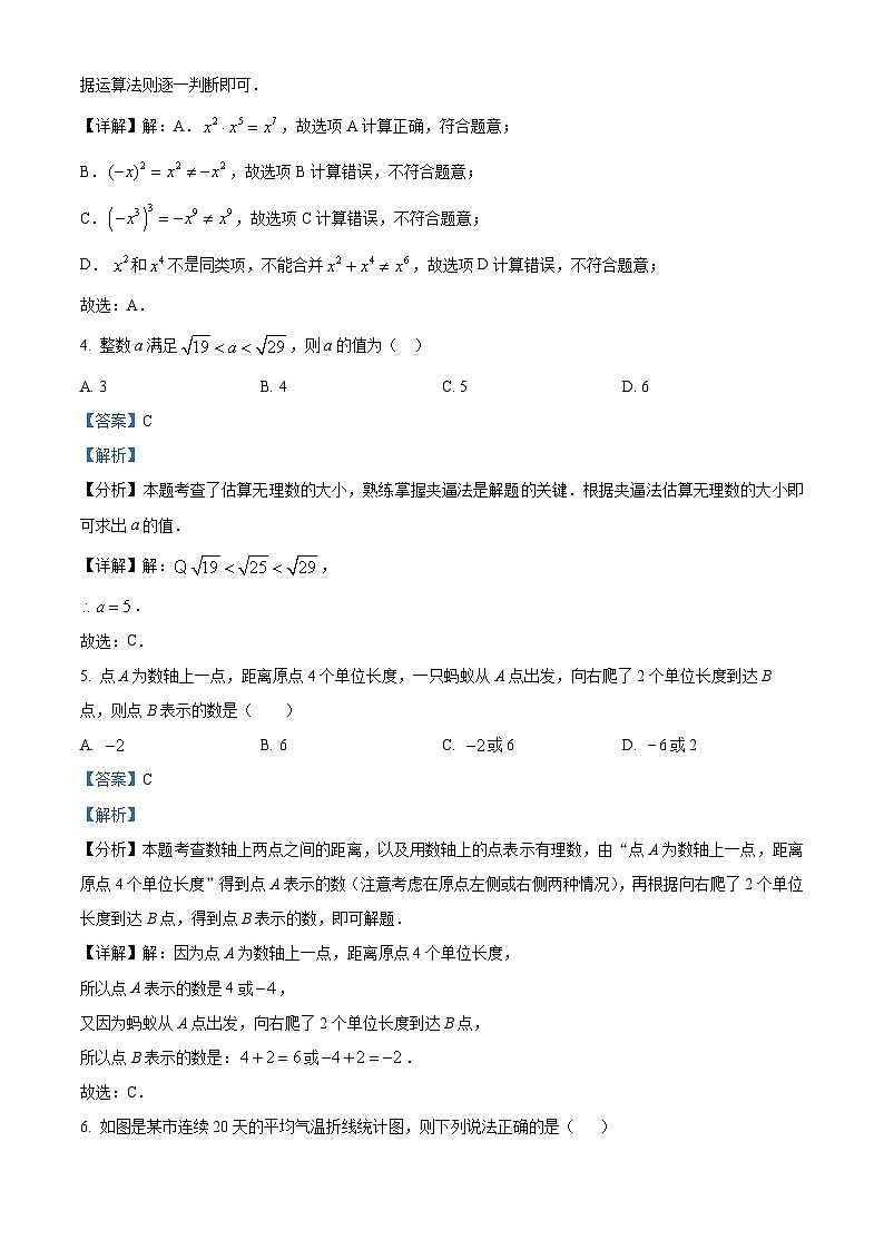 2024年江苏省徐州市数学中考真题押题卷(一) （原卷版+解析版）02