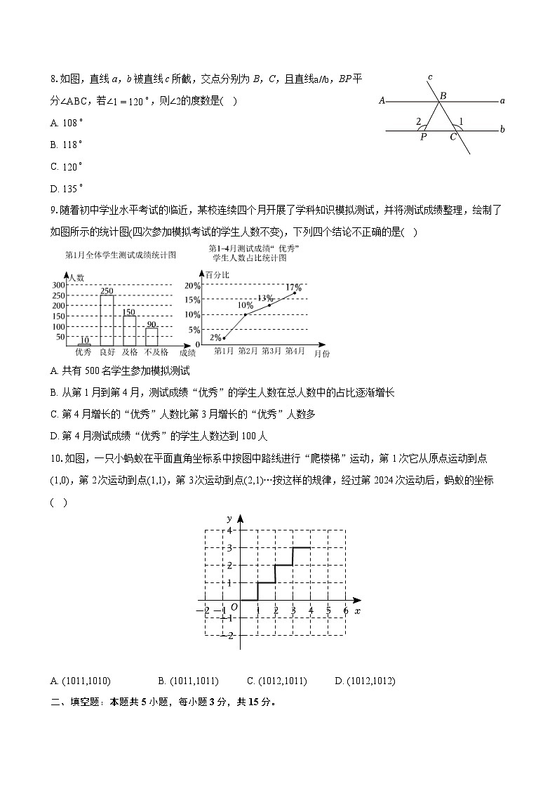 2023-2024学年河南省许昌市长葛市七年级（下）期末数学试卷(含详细答案解析)第2页
