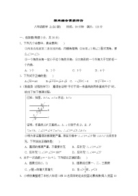 数学北师大版八上 期末综合素质评价试卷