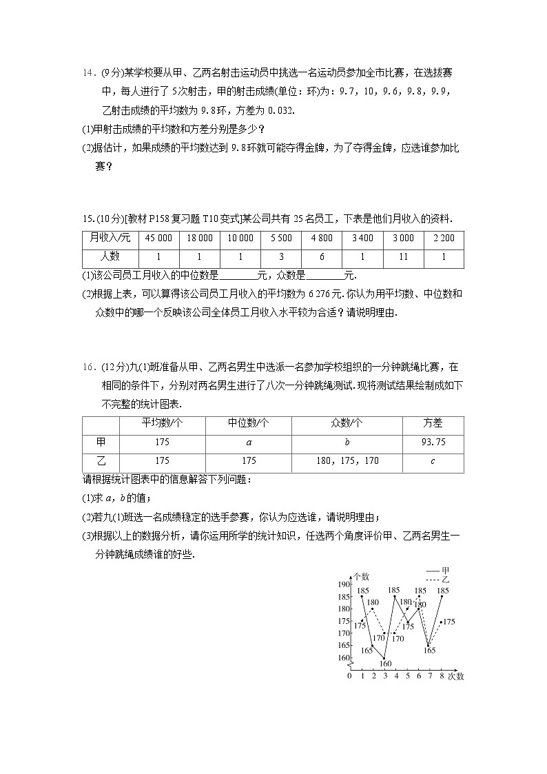 数学北师大版八上 第六章　学情评估卷第3页