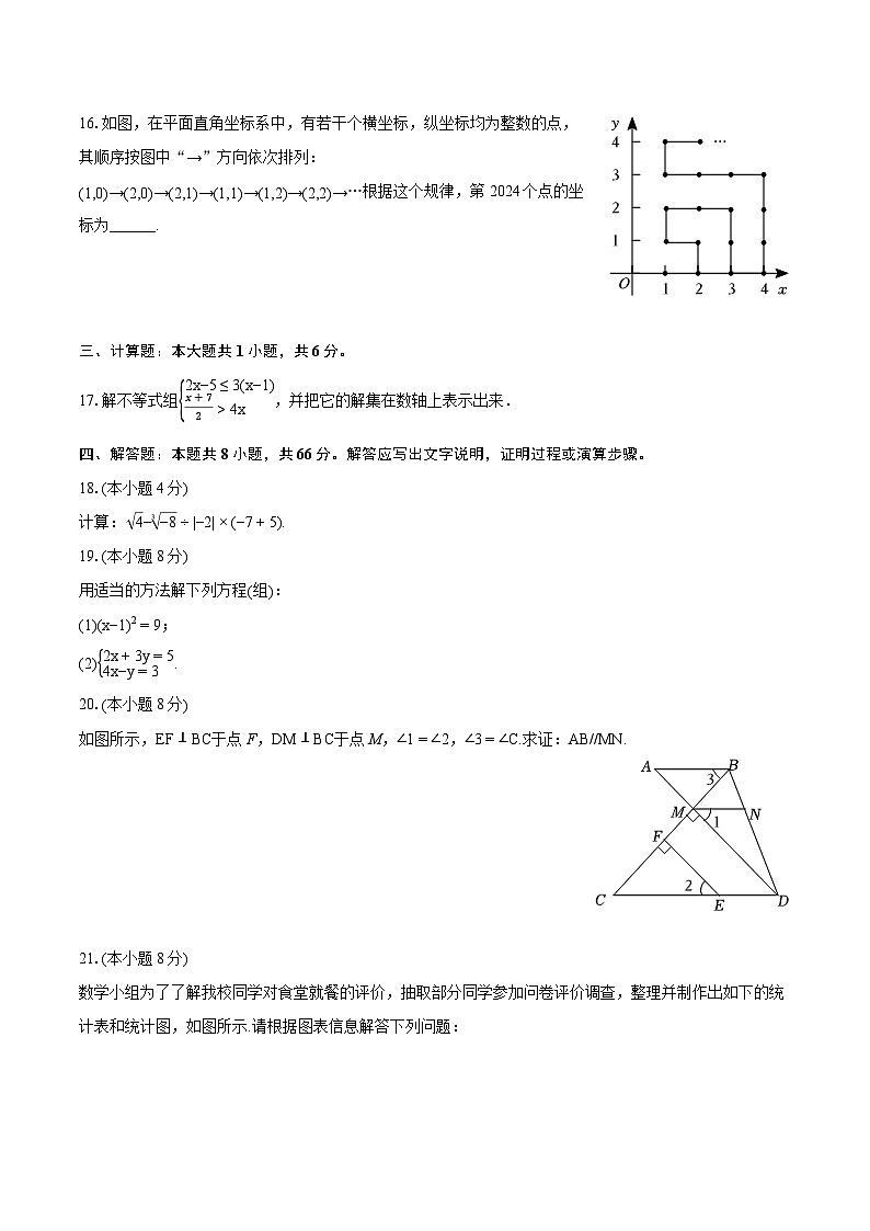 2023-2024学年广东省广州市龙涛教育集团七年级（下）期末数学试卷（含详细答案解析）03