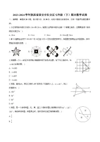 2023-2024学年陕西省西安市长安区七年级（下）期末数学试卷（含详细答案解析）