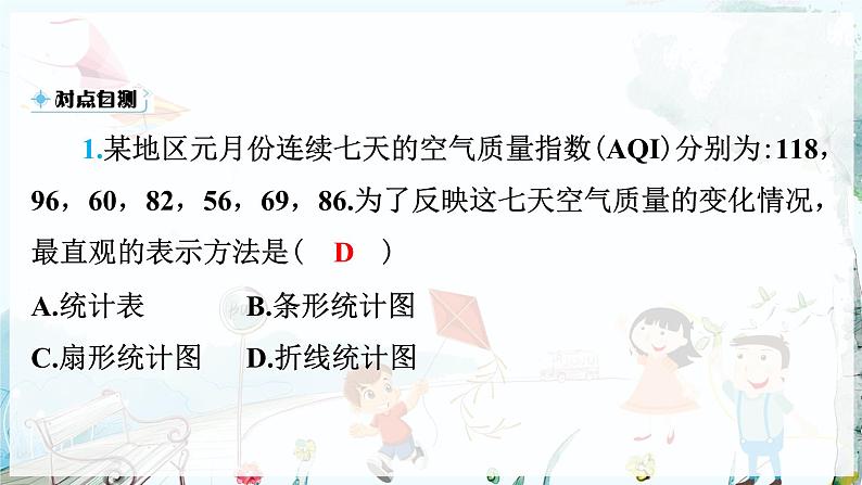 沪科数学七年级上册 第5章 5.3 用统计图描述数据 PPT课件06