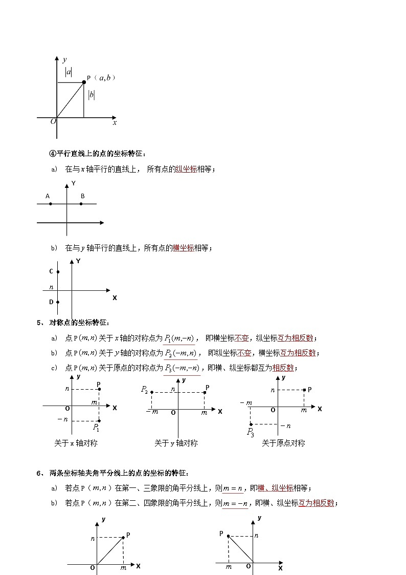 人教版七年级数学下册同步精品讲义专题第14课  平面直角坐标系全章复习与巩固（教师版）第3页