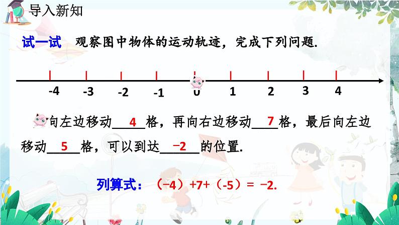 北师数学七年级上册 2.6 有理数的加减混合运算 【PPT课件】02