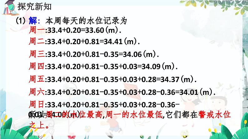 北师数学七年级上册 2.6 有理数的加减混合运算 【PPT课件】07