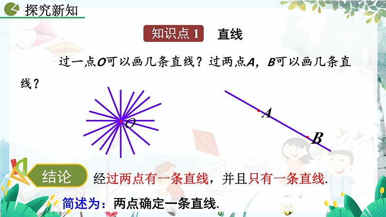 人教版数学七年级上册 6.2 直线、射线、线段（第1课时） PPT课件+教案+习题04