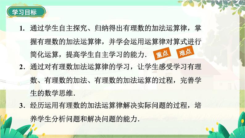 人教版数学七年级上册 第2章  2.1.1   第2课时　有理数加法的运算律 PPT课件02