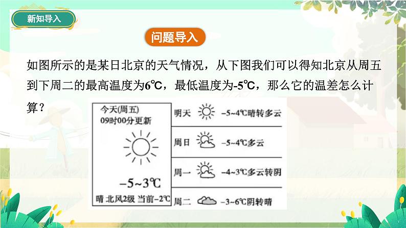 人教版数学七年级上册 第2章  2.1.2   第1课时　有理数减法的运算法则 PPT课件04