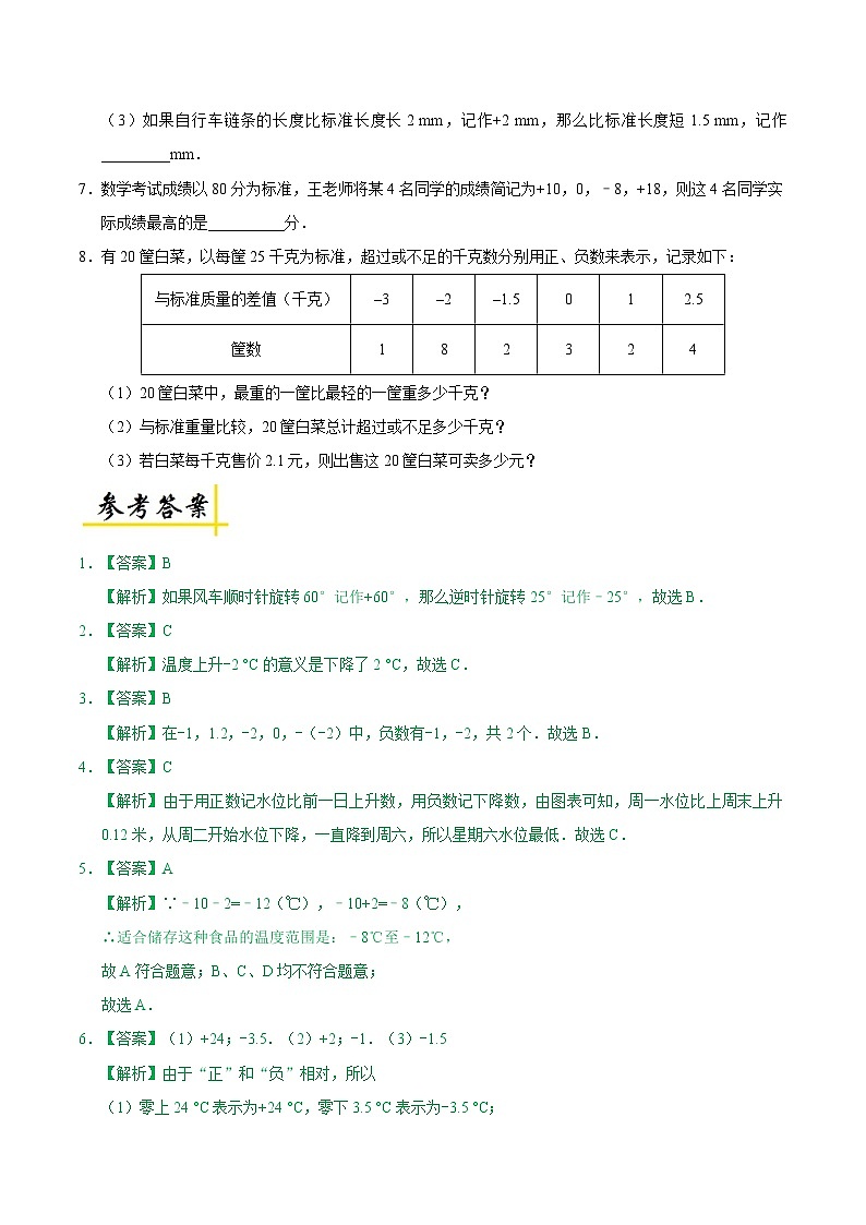 第02天 正数和负数（2）-每日一题之快乐暑假七年级数学人教版第2页