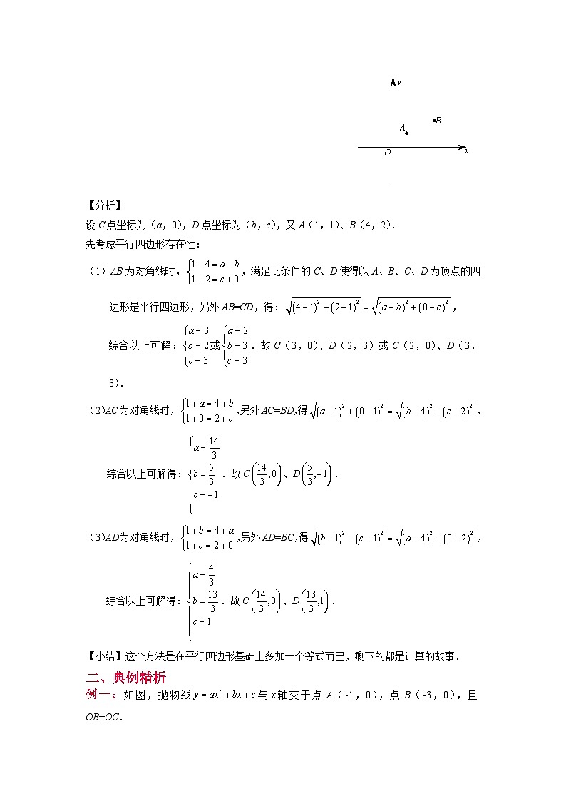 初中数学中考复习专题满分秘籍讲义练习 几何模型矩形的存在性问题03