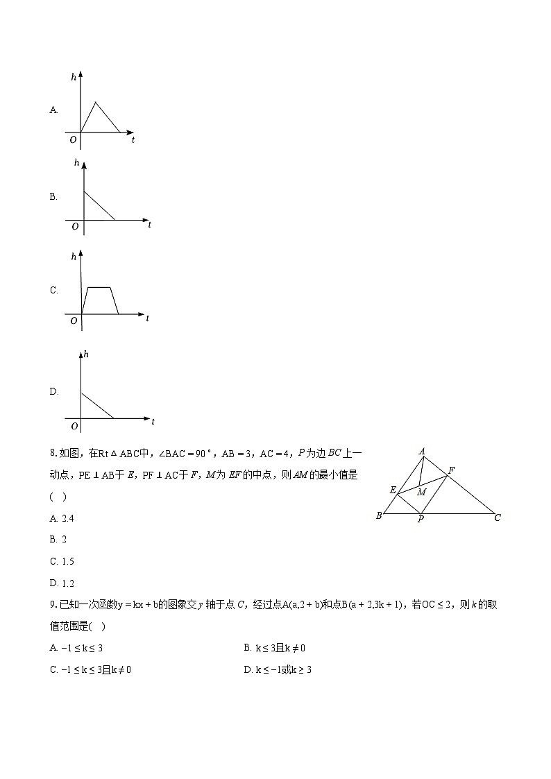 2023-2024学年福建省龙岩市上杭县八年级（下）期末数学试卷（含详细答案解析）02