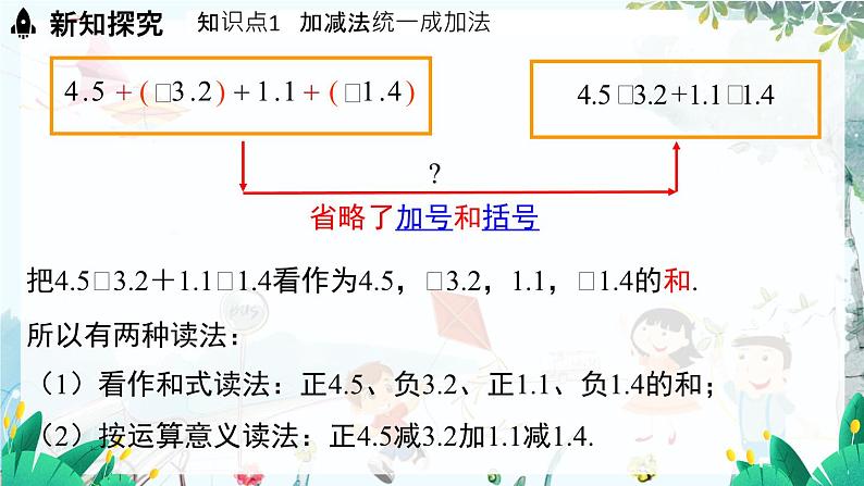 华师数学7年级上册 第1章 1.8 有理数的加减混合运算 PPT课件第5页