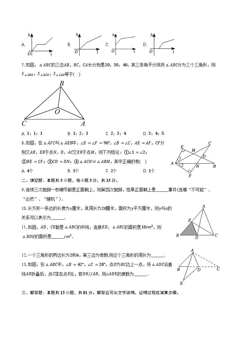 2023-2024学年陕西省咸阳市永寿县上邑乡部分学校七年级（下）期末数学试卷（含答案）第2页