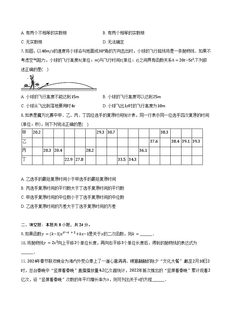 2023-2024学年北京市海淀区清华附中八年级（下）期末数学试卷（含答案）第2页