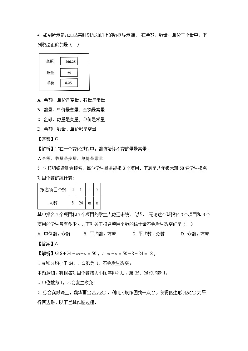 [数学][期末]河南省安阳市内黄县2023-2024学年八年级下学期期末试题(解析版)第2页