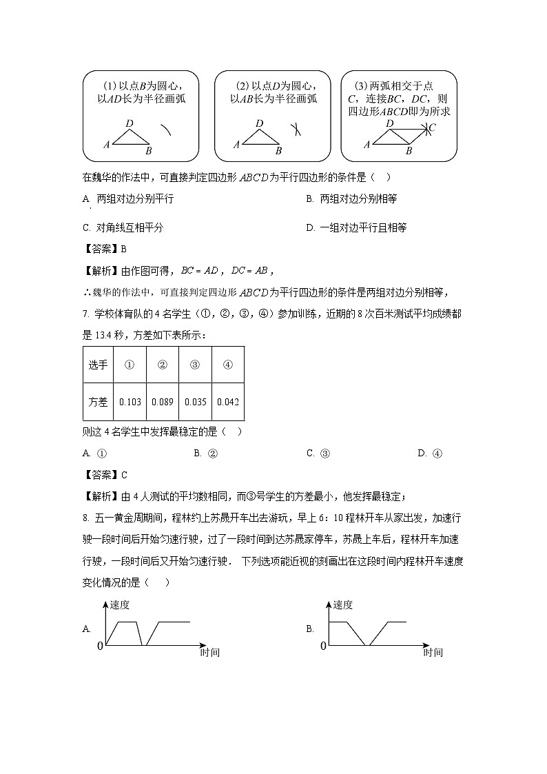 [数学][期末]河南省安阳市内黄县2023-2024学年八年级下学期期末试题(解析版)第3页