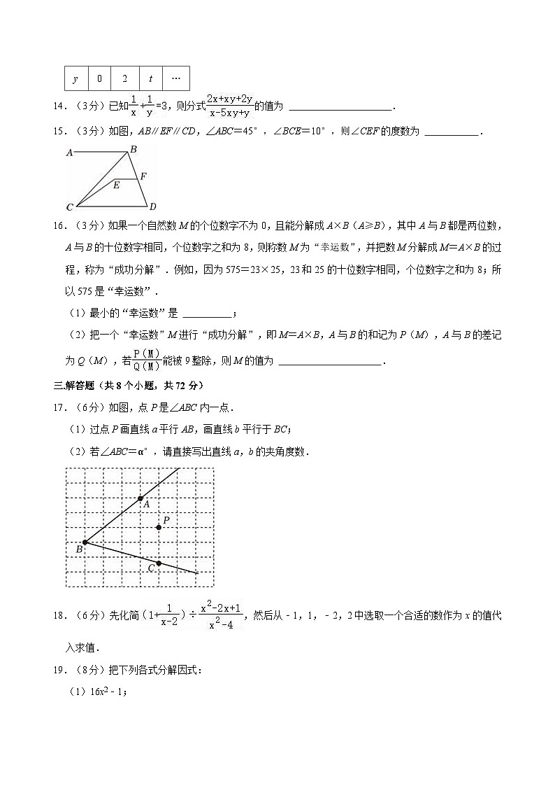 2023-2024学年浙江省杭州市萧山区七年级（下）5月月考数学试卷（含详解）03