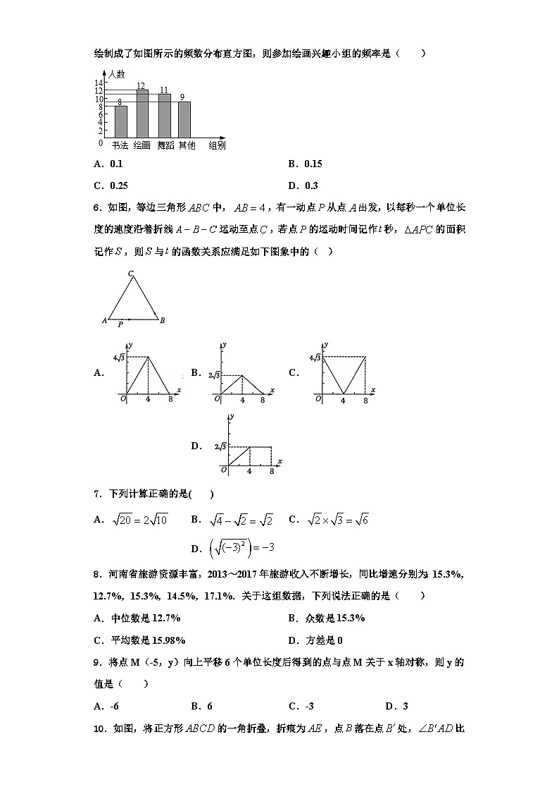 辽宁省抚顺市2023-2024学年八年级数学第一学期期末考试试题【含解析】第2页