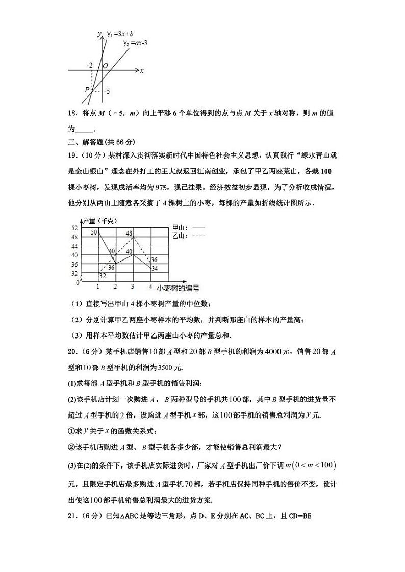 辽宁省抚顺市2023年数学八上期末学业水平测试模拟试题【含解析】第3页