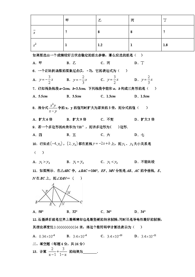 辽宁省抚顺市抚顺县2023年八年级数学第一学期期末监测试题【含解析】02