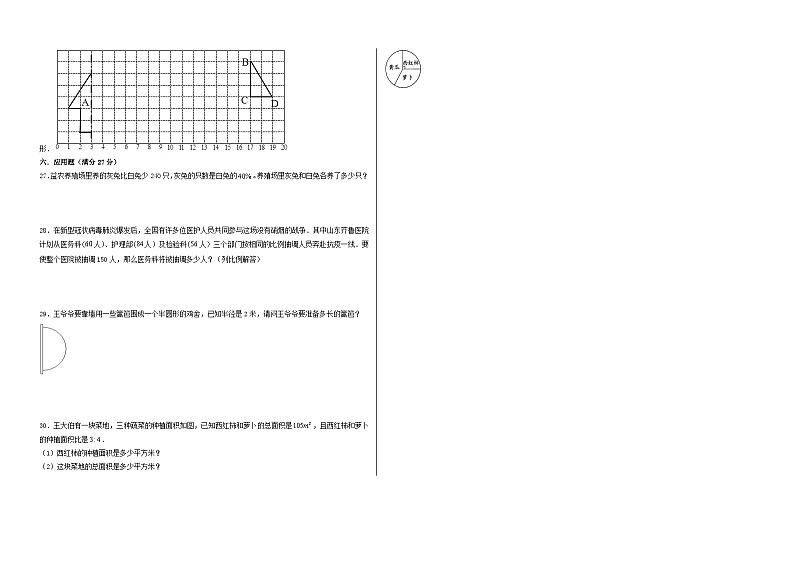 （名校小升初分班）2024年小升初数学（新初一）秋季入学分班考试调研卷（三）（A3版+答案解析二合一）（通用版）第2页