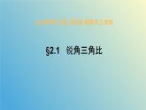 2.1銳角三角比（同步課件）-2024-2025學(xué)年九年級數(shù)學(xué)上冊教材配套教學(xué)課件+同步練習(xí)（青島版）