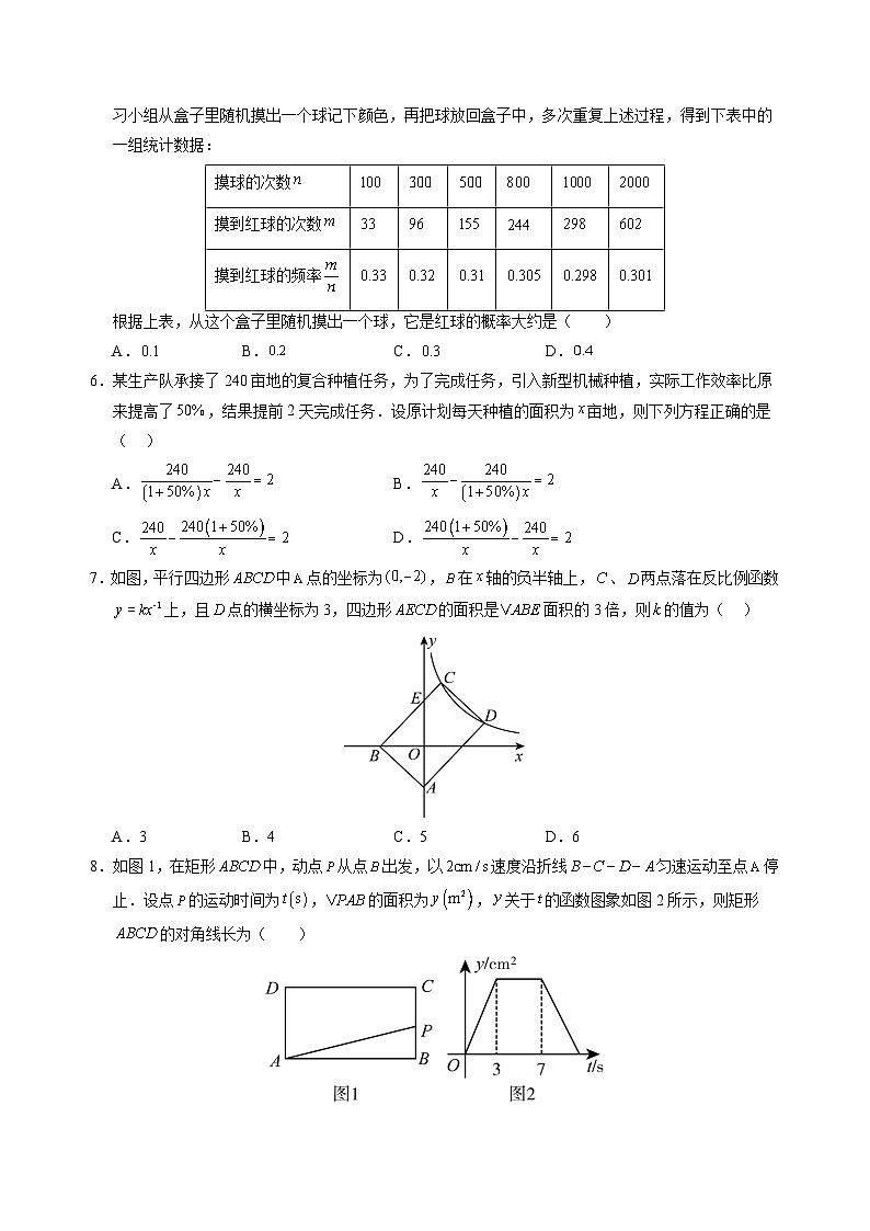 数学（江苏专用 ，苏科版）（考试版）-2024年新九年级开学摸底考试卷第2页