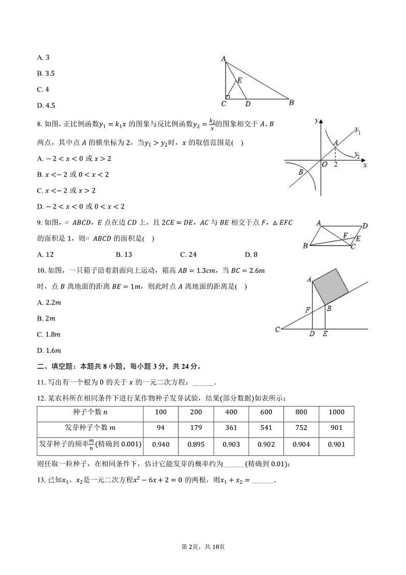 [数学][期末]2023～2024学年黑龙江省大庆市肇源县八年级(下)期末数学试卷(有详解)02