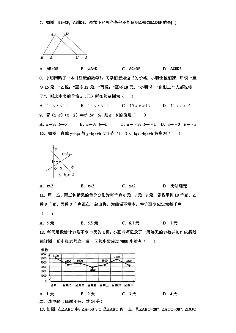 辽宁省辽阳市太子河区2023年数学八上期末质量检测试题【含解析】02