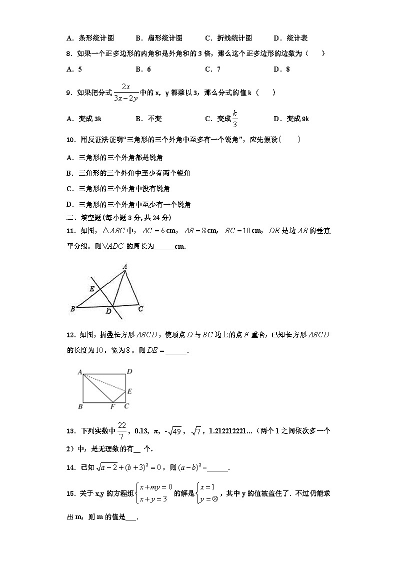 辽宁省沈阳126中学2023年数学八上期末综合测试模拟试题【含解析】第2页