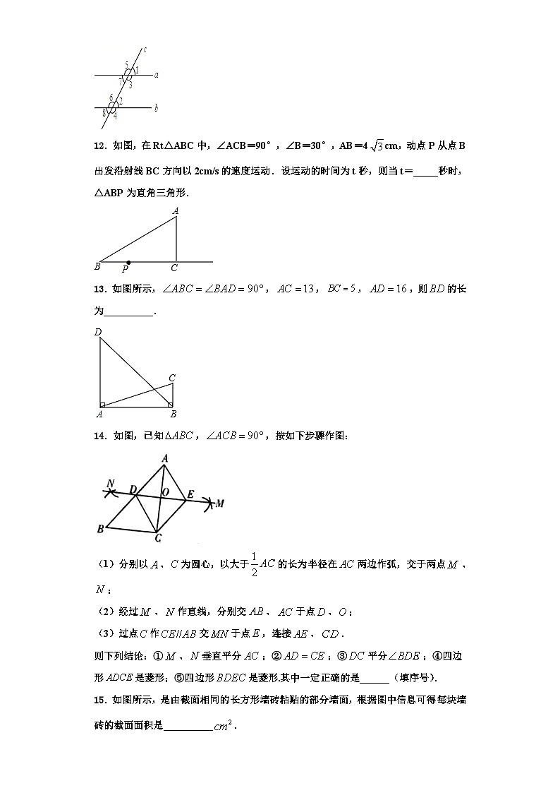 辽宁省沈阳市第八十二中学2023年数学八上期末达标检测试题【含解析】第3页