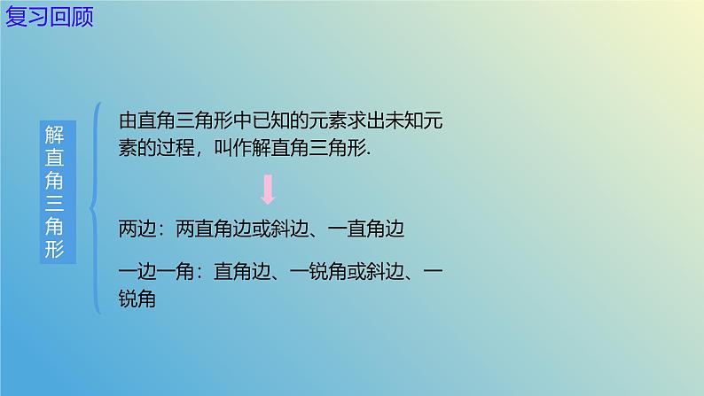 2.4.2解直角三角形（同步课件）-2024-2025学年九年级数学上册教材配套教学课件+同步练习（青岛版）02