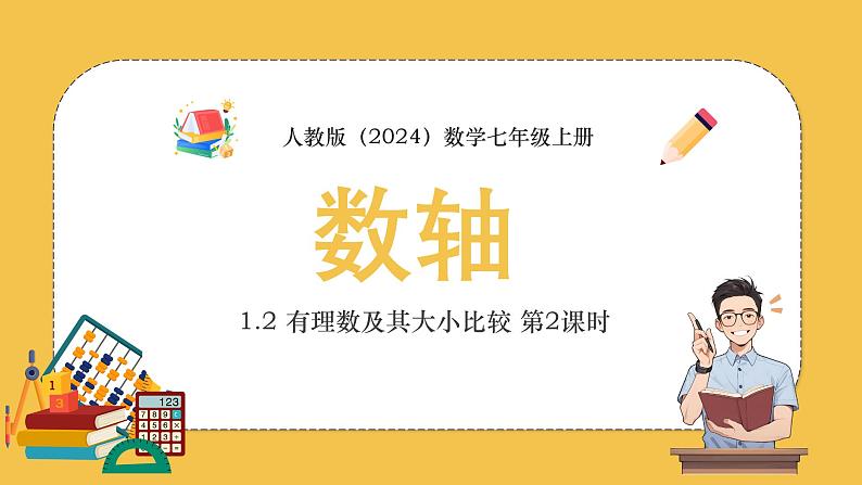 人教版（2024）数学七年级上册1.2 有理数及其大小比较 第2课时 数轴课件01