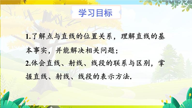 人教【2024版】七上数学 第6单元 6.2.1 直线、射线、线段 PPT课件02