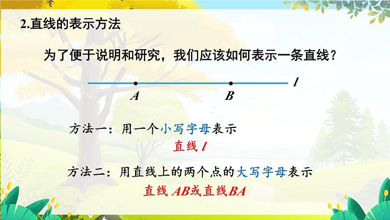 人教【2024版】七上数学 第6单元 6.2.1 直线、射线、线段 PPT课件07