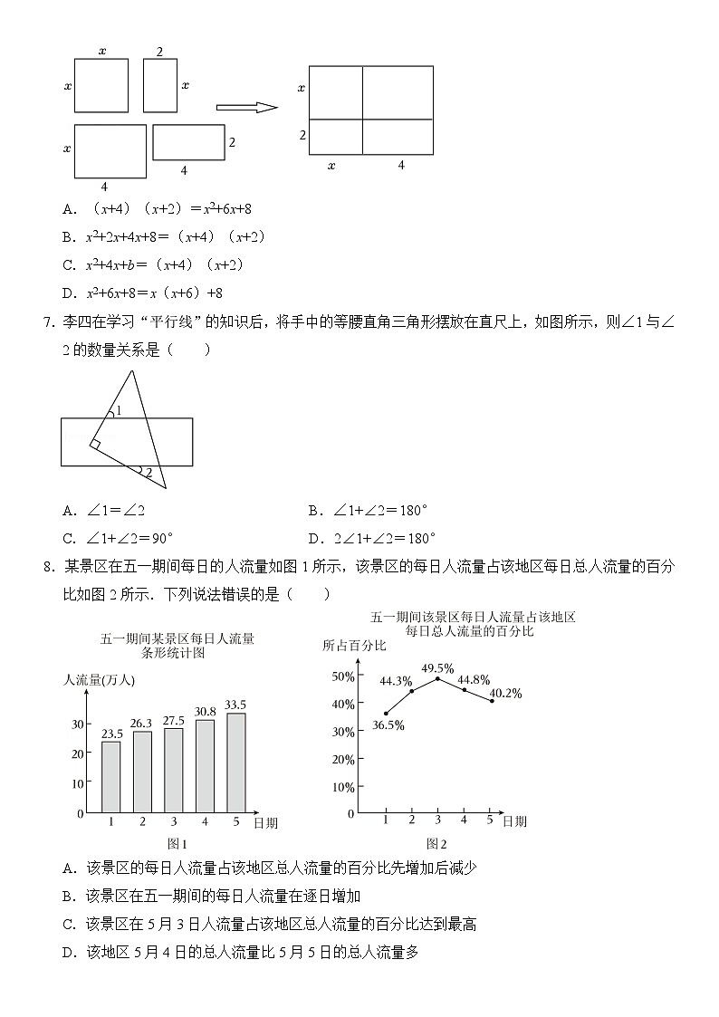 2023-2024学年浙江省绍兴市新昌县七年级（下）期末数学试卷  含详解02