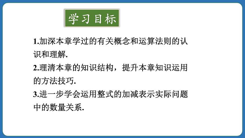 第4章 整式的加减 章末复习 课件 2024--2025学年人教版七年级数学上册02