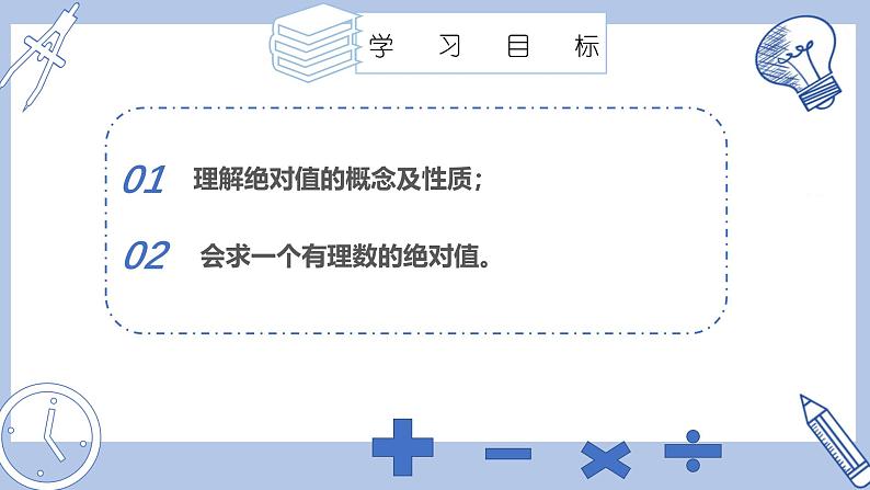 苏科版初中数学7上 2.3 课时1 绝对值 与相反数苏科版七年级数学上册 课件02