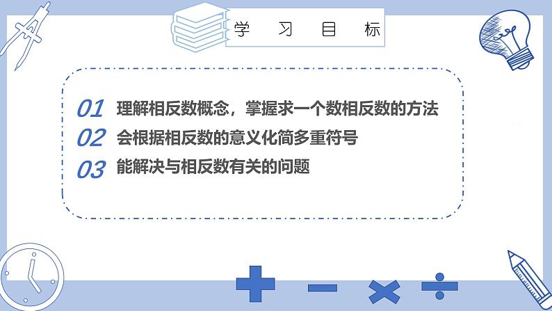 苏科版初中数学7上 2.3 课时2 相反数 苏科版七年级数学上册 课件02