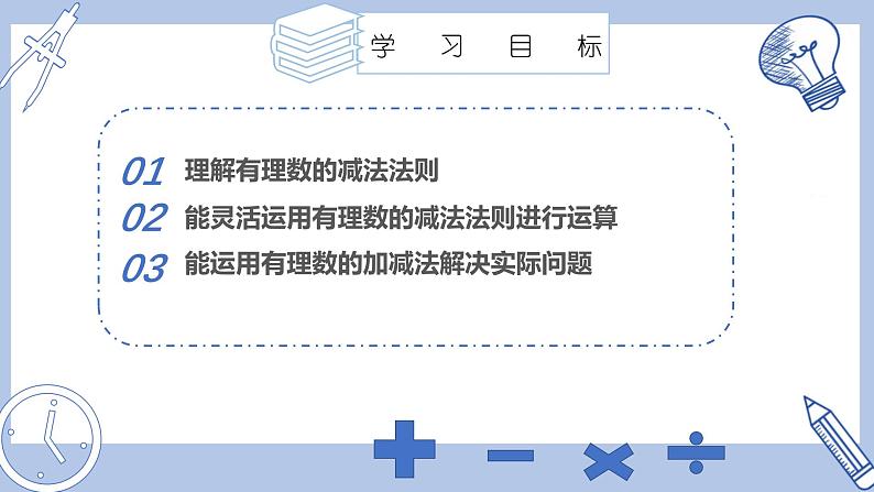 苏科版初中数学7上 2.4 课时3 有理数的减法 苏科版七年级数学上册 课件02