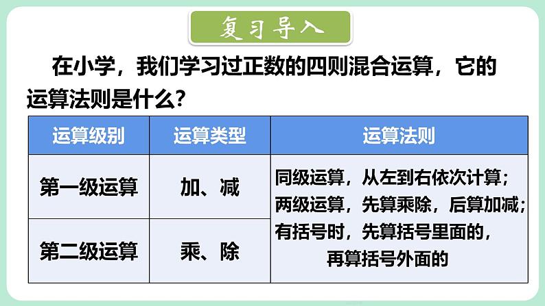 2.5 有理数的混合运算 课件-2024-2025学年北师大版数学七年级上册02