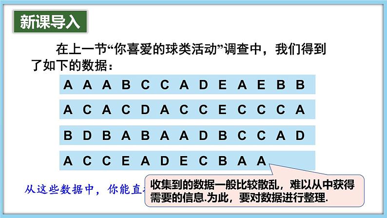 5.2 数据的整理 课件-2024-2025学年沪科版数学七年级上册02