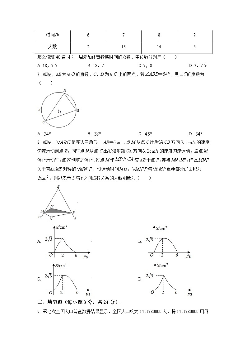 [数学]辽宁省鞍山市2021年中考真题真题数学试卷(原题版+解析版)02
