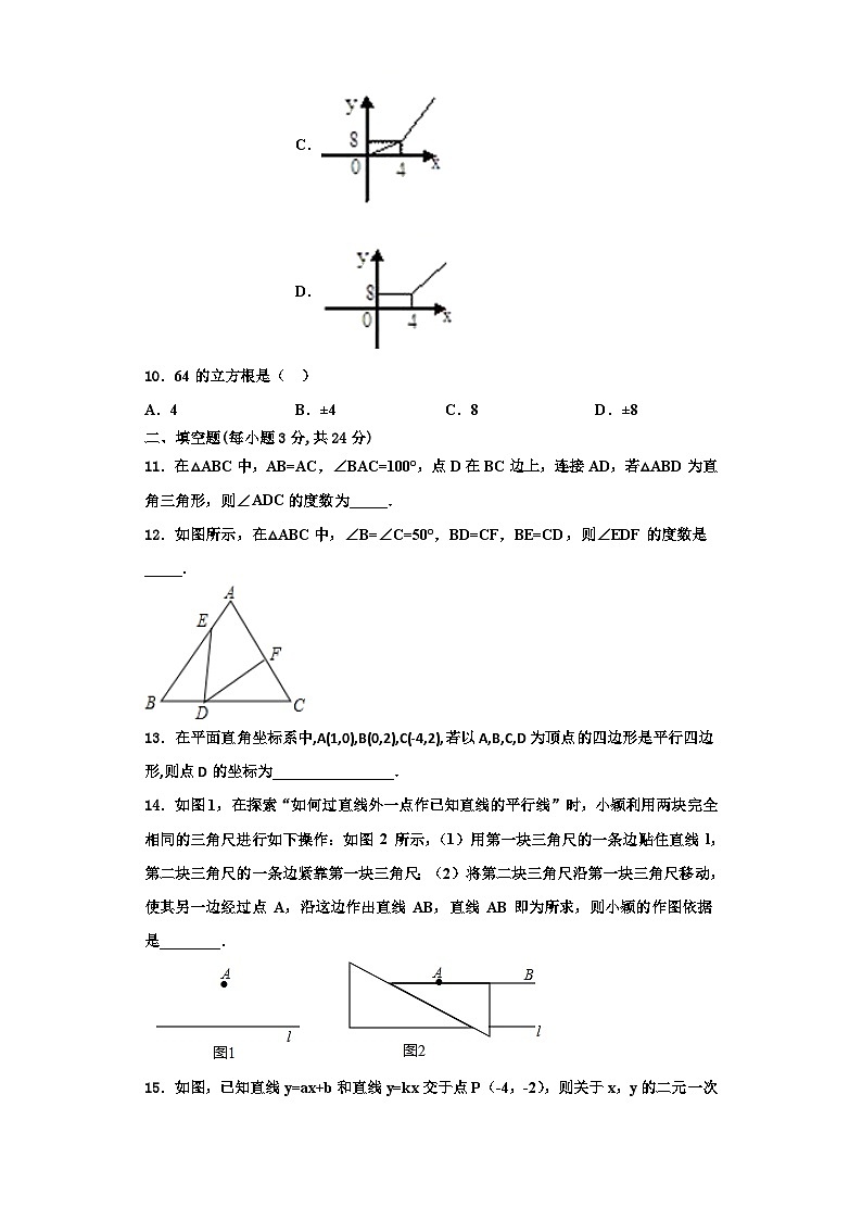 重庆市江津中学2023年八年级数学第一学期期末达标测试试题【含解析】03