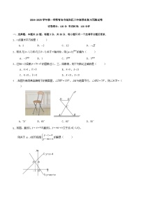 2024-2025学年第一学期青岛市城阳区八年级期末复习预测试卷