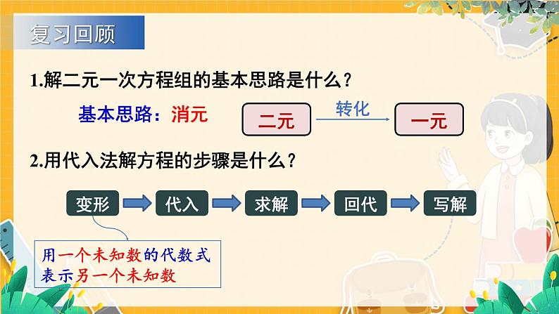 沪科2024版数学七年级上册 第3单元 3.4 第3课时 加减消元法 PPT课件02