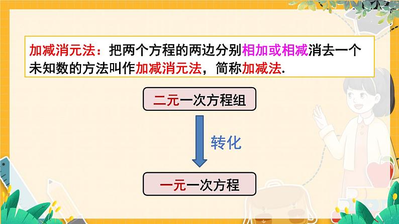 沪科2024版数学七年级上册 第3单元 3.4 第3课时 加减消元法 PPT课件07