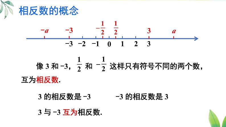 人教版（2024）七年级数学上册课件 1.2.3 相反数06